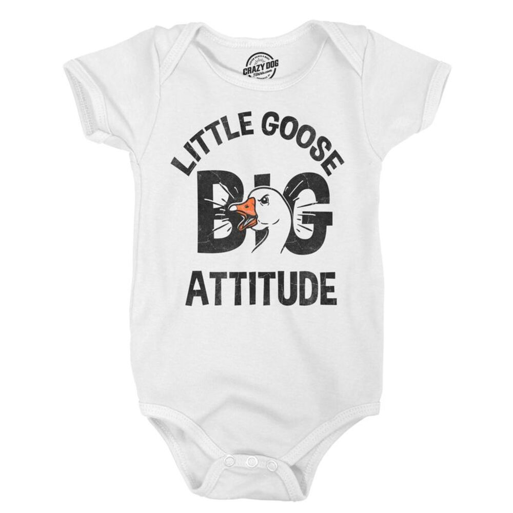 Little Goose Big Attitude Baby Bodysuit Funny Jumper For Infants